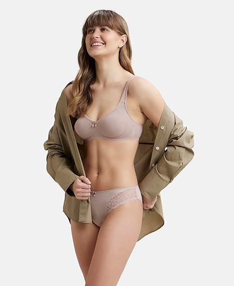 Jockey 1250 Women’s Cotton Wirefree Bra – Full Coverage with Shaper
